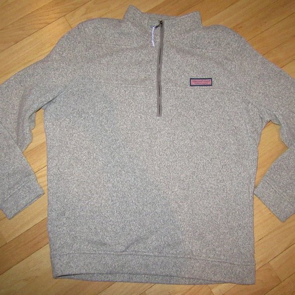 MENS VINEYARD VINES SWEATER FLEECE/1/4